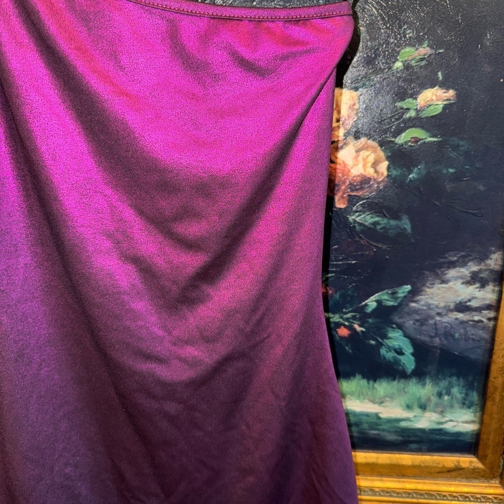 SUPERDOWN Revolve RUMER One Shoulder Purple Metallic Mini Party Dress Size S - Picture 5 of 6